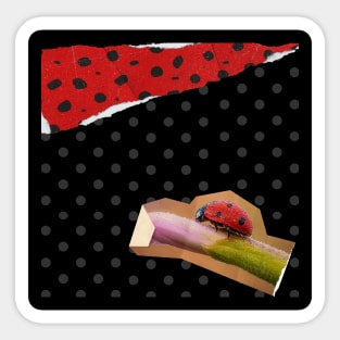 Lady Bug in the Dark Sticker